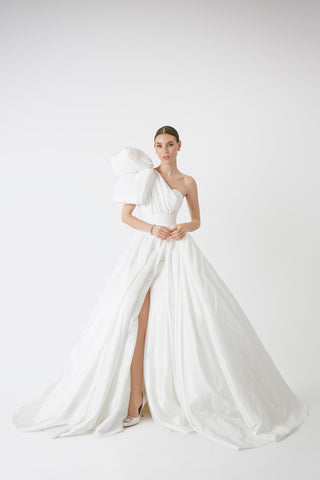 satin wedding dresses toronto KAMALA Off the Rack silk wedding dress Catherine Langlois