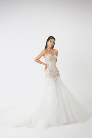 Romantic Tulle Sparkly Fit-and-Flare Wedding Dress | Missia Bridal | MISSIA Romantic Tulle Sparkly Fit-and-Flare Wedding Dress | Missia Bridal | MISSIA
